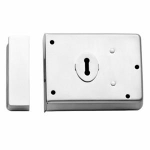 RDE8043SC 105 x 81mm Double Handed Rim Deadlock Satin Chrome