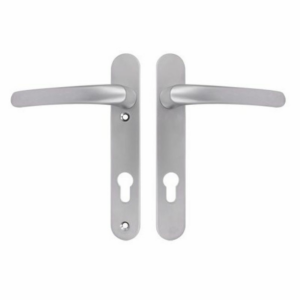 122mm Centres UPVC Multipoint Door Handle Silver
