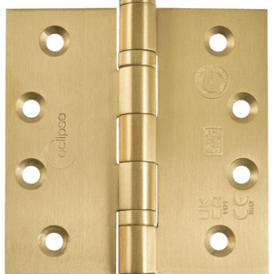 Eclipse 14841SBP - 102x102x3mm Grade 13 Ball Bearing Hinge Satin Brass