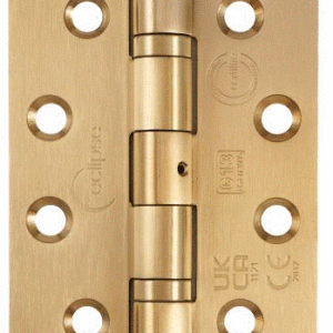 Eclipse 14854SBP - 102x76x3mm Grade 13 Ball Bearing Hinge Satin Brass (Pair)