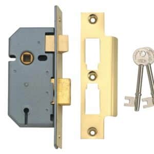 75mm Union 2277 3 Lever Sashlock PB