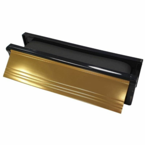 272 x 70mm Intumescent Telescopic Letter Box Gold