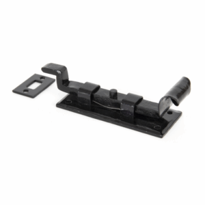 Anvil 100mm Cranked Fishtail Door Bolt Black 33014