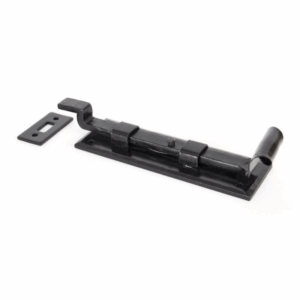Anvil 150mm Cranked Fishtail Door Bolt Black 33016