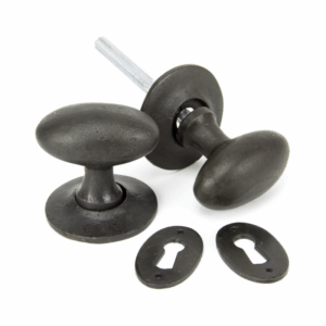 Anvil Oval Mortice/Rim Knob Set Beeswax 33229