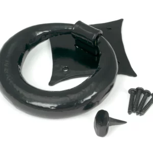 Anvil Ring Door Knocker Black 33245