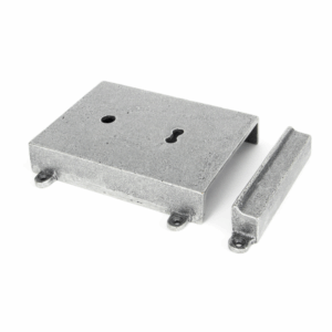 Anvil Rim Lock & Cast Iron Cover Pewter 33394