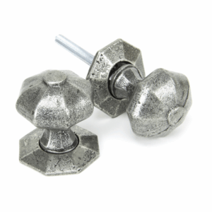 Anvil Octagonal Motice/Rim Knob Pewter 33643