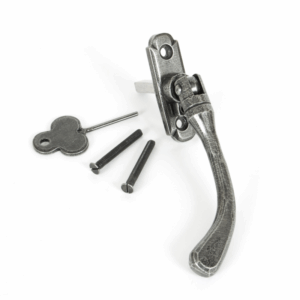 Anvil Peardrop Locking Espagnolette Left Hand Pewter 33682