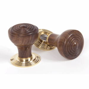 Anvil Ringed Rosewood Mortice/Rim Knob Set 83562