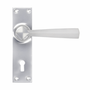 Anvil Straight Lever Lock Furniture Satin Chrome 91967