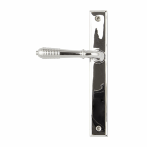 Anvil Reeded Slimline Lever Latch Furniture Polished Chrome 45426