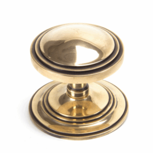 Anvil Art Deco Centre Door Knob Polished Bronze 91946