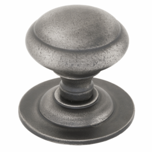 Anvil Centre Door Knob Antique Pewter 83505