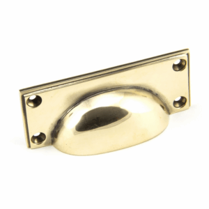 Anvil Art Deco Drawer Pull Aged Brass 45400