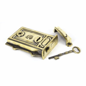 Anvil Davenport Rim Lock Aged Brass 91528