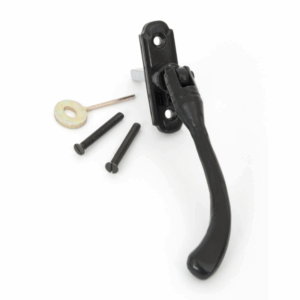 Anvil Peardrop Locking Espagnolette Left Hand Black 33297