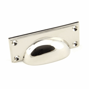 Anvil Art Deco Drawer Pull Polished Nickel 45401
