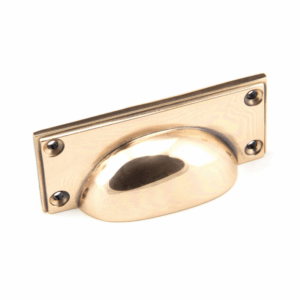 Anvil Art Deco Drawer Pull Polished Bronze 45404
