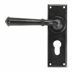 Anvil Regency Lever Euro Lock Furniture Black 92060