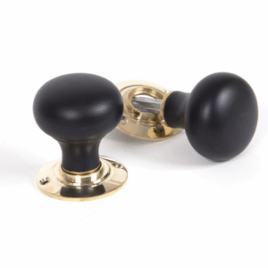 Anvil Bun Mortice/Rim Knob Set Ebony 83563