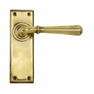 Anvil Newbury Lever Latch Furniture Aged Brass 91415