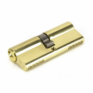 46251 Anvil 80mm Euro Profile Double Cylinder Keyed Alike Polished Brass