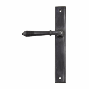 Anvil Reeded Slimline Lever Latch Furniture Aged Bronze 45427