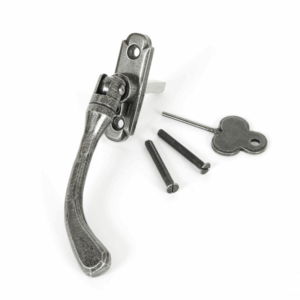 Anvil Peardrop Locking Espagnolette Right Hand Pewter 33683