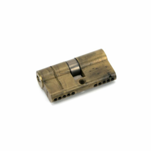 45803 Anvil 60mm Euro Profile Double Cylinder Aged Brass