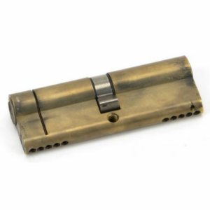 45819 Anvil 90mm Euro Profile Double Cylinder Aged Brass
