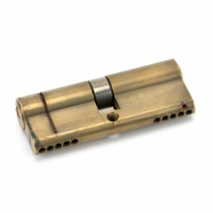 45831 Anvil 80mm Euro Profile Double Cylinder Keyed Alike Aged Brass