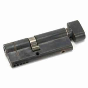 45856 Anvil 80mm Offset Euro Profile Cylinder & Turn Aged Bronze