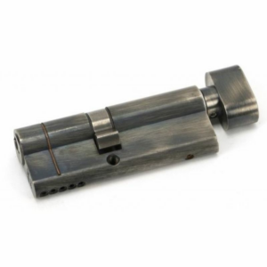 45858 Anvil 80mm Offset Euro Profile Cylinder & Turn Pewter