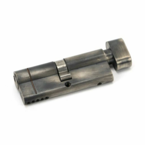 45874 Anvil 80mm Euro Profile Cylinder & Turn Keyed Alike Pewter