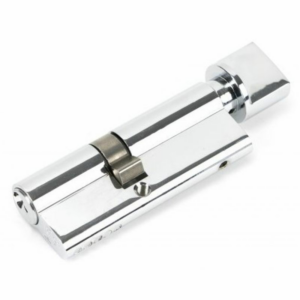 46264 Anvil 80mm Offset Euro Profile Cylinder & Turn Polished Chrome