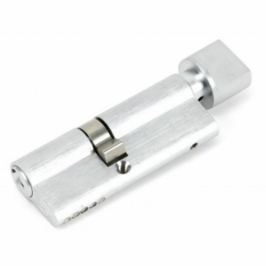 46265 Anvil 80mm Offset Euro Profile Cylinder & Turn Satin Chrome