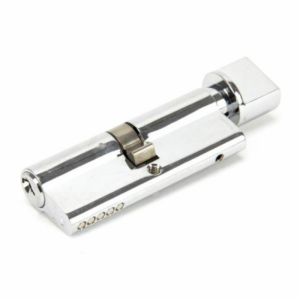 46276 Anvil 80mm Euro Profile Cylinder & Turn Keyed Alike Polished Chrome