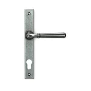 Anvil Newbury Slimline Espag Lever lock Pewter 46414
