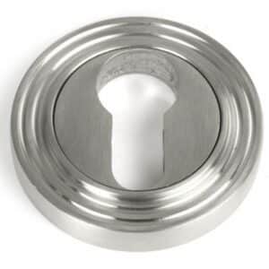 Anvil Round Euro Profile Escutcheon (Beehive) Satin Stainless Steel (316) 49874