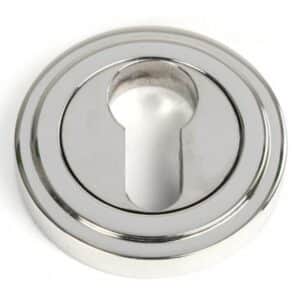 Anvil Round Euro Profile Escutcheon (Plain) Polished Stainless Steel (316) 49876