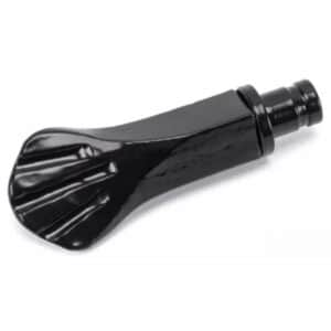 Anvil Curtain Finial Shell Black 49896