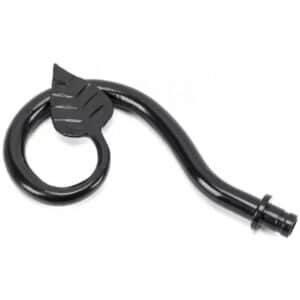 Anvil Leaf Curtain Finial Black 49900 (Pair)