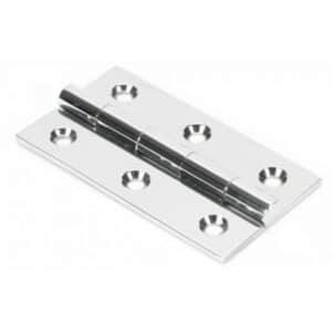 Anvil 50x28x2mm Butt Hinge Polished Chrome 49586