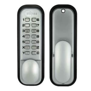 Eclipse ED20 Mechanical Lock with Easy Code Change & Push Button Satin Chrome