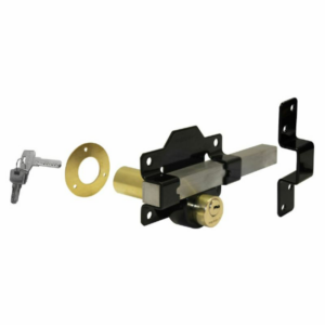 No.1127 70mm Double Locking Long Throw Gate Lock Black