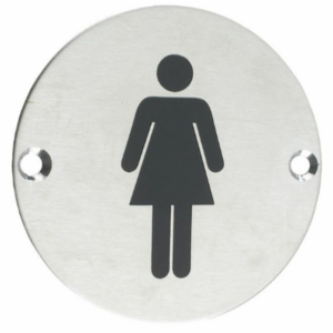 ZSS02SS 76mm Female Symbol Stainless Steel