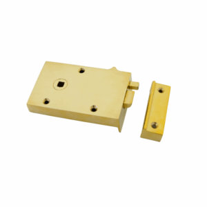 Anvil Right Hand Rim Bathroom Lock Polished Brass 83571