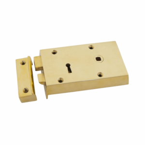 Anvil Small Left Hand Rim Lock Polished Brass 83577