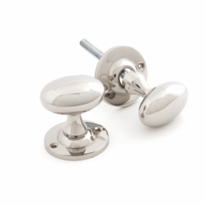 Anvil Oval Mortice/Rim Knob Furniture Polished Nickel 83629